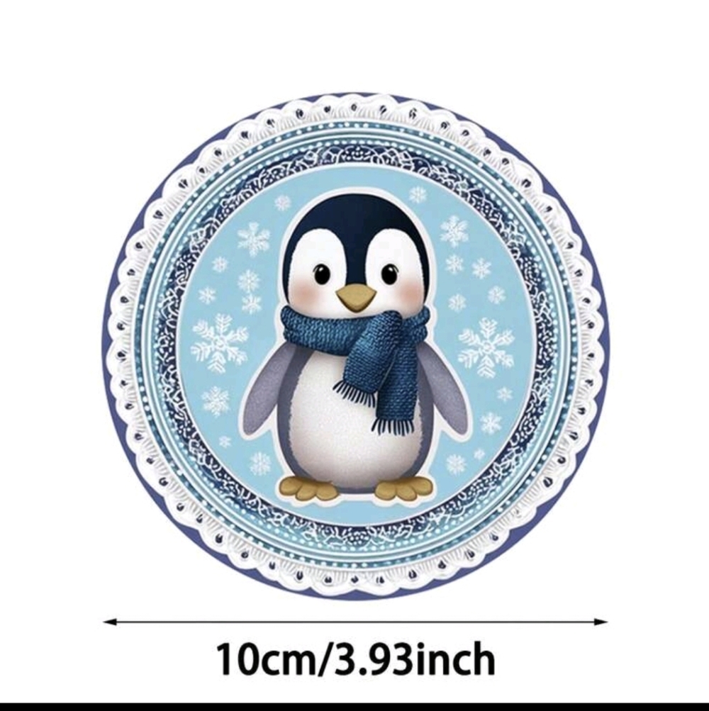 Penguin Coaster Set Of 6 Rubber - Picture 3 of 4